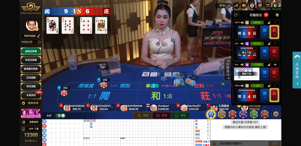 Big855 Baccarat Live